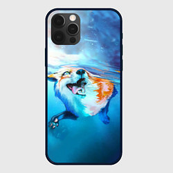 Чехол для iPhone 12 Pro Max ПЛЫВУЩАЯ ЛИСИЧКА, цвет: 3D-черный