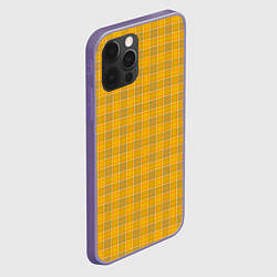 Чехол для iPhone 12 Pro Max Клетка, цвет: 3D-серый — фото 2