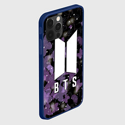 Чехол для iPhone 12 Pro Max BTS BUTTERFLIES БАБОЧКИ, цвет: 3D-тёмно-синий — фото 2