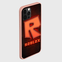 Чехол для iPhone 12 Pro Max ROBLOX NEON RED, цвет: 3D-светло-розовый — фото 2