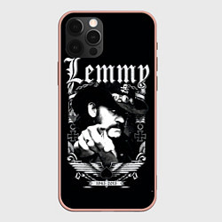 Чехол для iPhone 12 Pro Max RIP Lemmy, цвет: 3D-светло-розовый