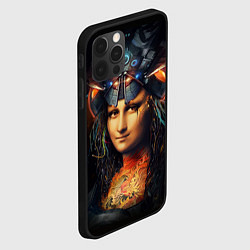 Чехол для iPhone 12 Pro Max Джоконда, цвет: 3D-черный — фото 2