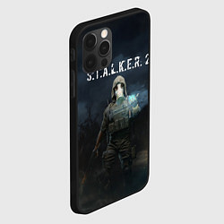 Чехол для iPhone 12 Pro Max СТАЛКЕР С Т А Л К Е Р 2 Z, цвет: 3D-черный — фото 2