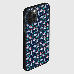 Чехол для iPhone 12 Pro Max НОВОГОДНИЙ ЕНОТ COON Z, цвет: 3D-черный — фото 2