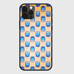 Чехол для iPhone 12 Pro Max Сгущенка паттерн, цвет: 3D-черный