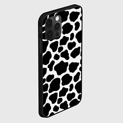 Чехол для iPhone 12 Pro Max Пятна Далматинца, цвет: 3D-черный — фото 2
