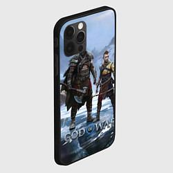 Чехол для iPhone 12 Pro Max Кратос и Атрей Рагнарек, цвет: 3D-черный — фото 2