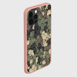 Чехол для iPhone 12 Pro Max Камуфляж из матрёшек, цвет: 3D-светло-розовый — фото 2