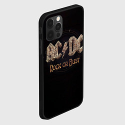 Чехол для iPhone 12 Pro Max ACDC Rock or Bust, цвет: 3D-черный — фото 2