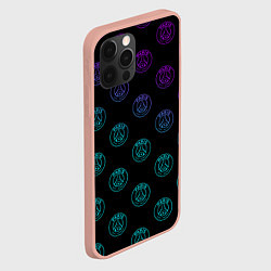 Чехол для iPhone 12 Pro Max PSG NEON ПСЖ НЕОН, цвет: 3D-светло-розовый — фото 2