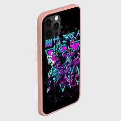 Чехол для iPhone 12 Pro Max Супер Сайян, Драконий жемчуг, цвет: 3D-светло-розовый — фото 2