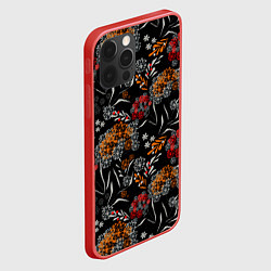Чехол для iPhone 12 Pro Max Цветочный модный узор, цвет: 3D-красный — фото 2