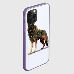 Чехол для iPhone 12 Pro Max Служебная собака К9 K9, цвет: 3D-серый — фото 2