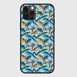 Чехол для iPhone 12 Pro Max Воблеры, цвет: 3D-черный
