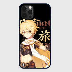 Чехол для iPhone 12 Pro Max Путешественник Genshin Impact, цвет: 3D-черный