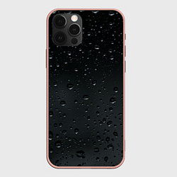 Чехол для iPhone 12 Pro Max Ночной дождь, цвет: 3D-светло-розовый