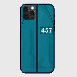 Чехол для iPhone 12 Pro Max Форма игрока Игра в кальмара, цвет: 3D-черный