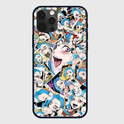 Чехол для iPhone 12 Pro Max Jinx Ahegao, цвет: 3D-черный