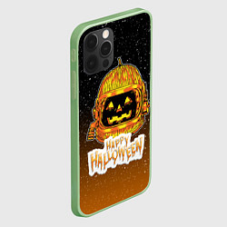 Чехол для iPhone 12 Pro Max ТЫКВА КОСМОНАВТ SPACE HALLOWEEN, цвет: 3D-салатовый — фото 2