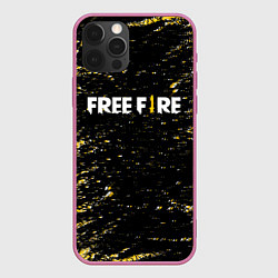 Чехол для iPhone 12 Pro Max Garena free fire,, цвет: 3D-малиновый