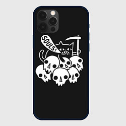 Чехол для iPhone 12 Pro Max Кот - Жнец, цвет: 3D-черный