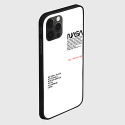Чехол для iPhone 12 Pro Max NASA БЕЛАЯ ФОРМА, цвет: 3D-черный — фото 2