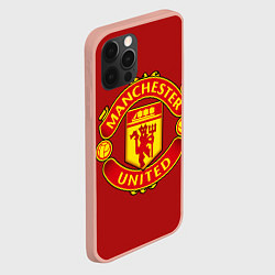 Чехол для iPhone 12 Pro Max Manchester United F C, цвет: 3D-светло-розовый — фото 2