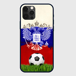 Чехол для iPhone 12 Pro Max Российский футбол, цвет: 3D-черный