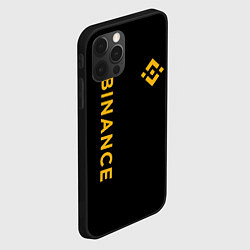 Чехол для iPhone 12 Pro Max БИНАНС ЛОГО КАРБОН BINANCE LOGO, цвет: 3D-черный — фото 2