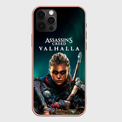 Чехол для iPhone 12 Pro Max Assassins Creed, Valhalla, цвет: 3D-светло-розовый