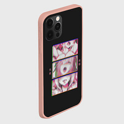 Чехол для iPhone 12 Pro Max Ahegao девушка, цвет: 3D-светло-розовый — фото 2