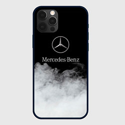 Чехол для iPhone 12 Pro Max Mercedes-Benz Облака, цвет: 3D-черный