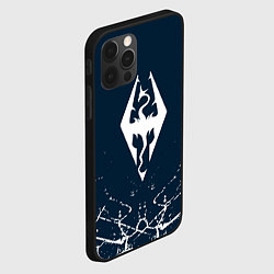 Чехол для iPhone 12 Pro Max THE ELDER SCROLLS SKYRIM ЭМБЛЕМА ДРАКОНА, цвет: 3D-черный — фото 2