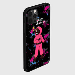 Чехол для iPhone 12 Pro Max Удивление - сериал Игра в кальмара, цвет: 3D-черный — фото 2