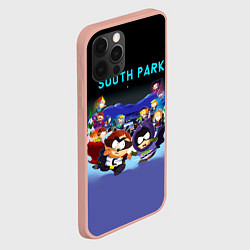 Чехол для iPhone 12 Pro Max Енот и его команда - противостояние Южный Парк, цвет: 3D-светло-розовый — фото 2