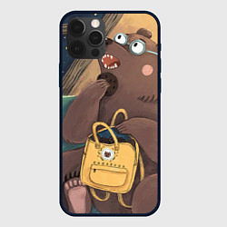 Чехол для iPhone 12 Pro Max Мечтающий медведь, цвет: 3D-черный