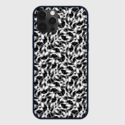 Чехол для iPhone 12 Pro Max Щенки Французского Бульдога, цвет: 3D-черный