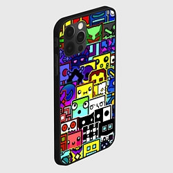 Чехол для iPhone 12 Pro Max Geometry Dash: All Skins, цвет: 3D-черный — фото 2