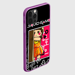 Чехол для iPhone 12 Pro Max ИГРА В КАЛЬМАРА КУКЛА DOLL, цвет: 3D-сиреневый — фото 2