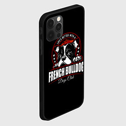 Чехол для iPhone 12 Pro Max Французский Бульдог French Bulldog, цвет: 3D-черный — фото 2