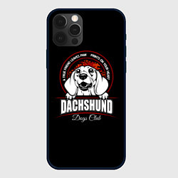 Чехол для iPhone 12 Pro Max Такса Dachshund, цвет: 3D-черный