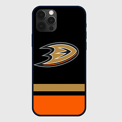 Чехол для iPhone 12 Pro Max Anaheim Ducks Анахайм Дакс, цвет: 3D-черный
