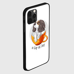 Чехол для iPhone 12 Pro Max Кавалер Кинг Чарльз Спаниель, цвет: 3D-черный — фото 2