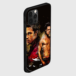 Чехол для iPhone 12 Pro Max Бред Питт Бойцовский клуб, цвет: 3D-черный — фото 2