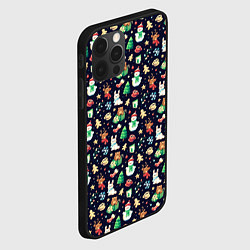 Чехол для iPhone 12 Pro Max Christmas Holiday, цвет: 3D-черный — фото 2