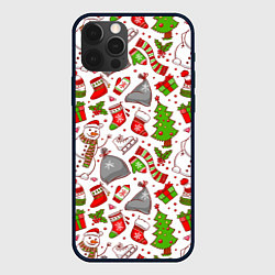 Чехол для iPhone 12 Pro Max Новый Год!, цвет: 3D-черный