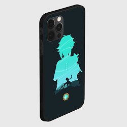 Чехол для iPhone 12 Pro Max Xiao Сяо Genshin Impact, цвет: 3D-черный — фото 2