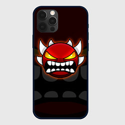 Чехол для iPhone 12 Pro Max Geometry Dash: Red Demon, цвет: 3D-черный
