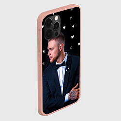 Чехол для iPhone 12 Pro Max ЕГОР КРИД и СЕРДЦА, цвет: 3D-светло-розовый — фото 2
