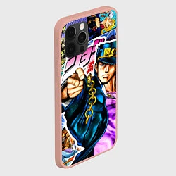 Чехол для iPhone 12 Pro Max Джотаро - JoJos Bizarre Adventure, цвет: 3D-светло-розовый — фото 2